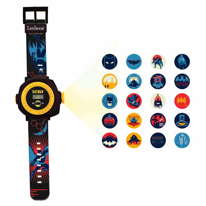 Lexibook Reloj Digital Batman DMW050BAT Proyector con Mensajes Secretos +3 Años