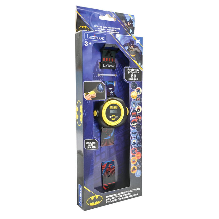 LEXIBOOK Reloj Digital proyecciones Batman DC Comics