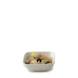 Mud Ceramics Fuente Thermotray Blanco 12.5x11 cm - Vajilla de Porcelana (Set de 28)