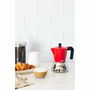 Cafetera Italiana BRA INOX RED 6T Rojo Acero Inoxidable 6 Tazas