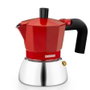 Monix Cafetera Italiana Induction Inox M863106 6 Tazas Roja