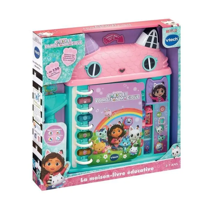Vtech Casa de Libros Educativa Gabby y la Casa Mágica Multicolor VTE3417765827051 Idioma francés