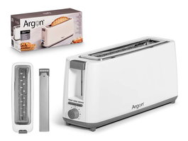 Argon Tostadora Simple Larga Blanco Mate 900W 38x17x11 cm (Set de 6)