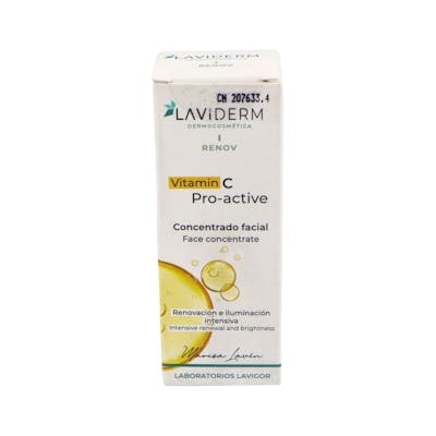 LAVIGOR Laviderm Sérum Facial Vitamina C Pro-Active con Células Madre Vegetales y Silicio Orgánico 30ml LAVIGOR Laviderm Sérum Facial Vitamina C Pro-Active con Células Madre Vegetales y Silicio Orgánico 30ml