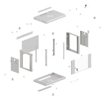 Lanberg Armario Rack Mural 19 Pulgadas 6U 540x350 Gris Puerta Cristal Lanberg Armario Rack Mural 19 Pulgadas 6U 540x350 Gris Puerta Cristal