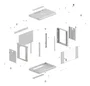 Lanberg Armario Rack Mural 19 Pulgadas 6U 540x350 Gris Puerta Cristal