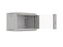 Lanberg Armario Mural Rack 19" 6U 540x350 Gris Puerta Cristal