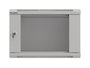 Lanberg Armario Mural Rack 19" 6U 540x350 Gris Puerta Cristal