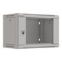 Lanberg Armario Rack Mural 19 Pulgadas 6U 540x350 Gris Puerta Cristal