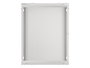 Lanberg - Armario Rack de Pared 19 Pulgadas 6U, 60 kg de Carga, Dimensiones 540x350x370 mm, Color Gris, con Puerta de Cristal y Cerradura para Equipos de Red