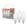 OSRAM Bombilla LED Vela 4,9 W Blanco Cálido (Pack de 3)