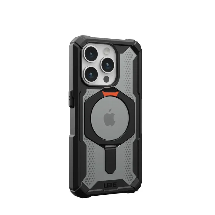 Urban Armor Gear Funda Plasma XTE con MagSafe para Apple iPhone 15 Pro - Negro y Naranja