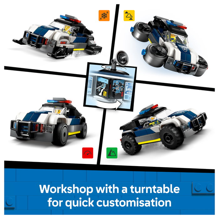 LEGO City Taller de Modificación de Coches de Policía