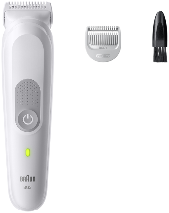 Braun series 3 80789709 Afeitadora corporal y cortadora de pelo Gris claro