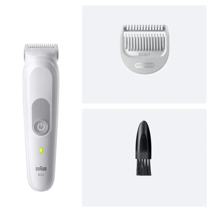 Braun Series 3 80789709 - Afeitadora Corporal Mojado y Seco, Gris Claro, a Prueba de Agua, AC/Batería NiCd 80 Min Braun Series 3 80789709 - Afeitadora Corporal Mojado y Seco, Gris Claro, a Prueba de Agua, AC/Batería NiCd 80 Min
