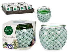 Acorde Vela Tarro Cristal Balsamo De Abeto 7.4x6.3x7.4 cm (Set de 12)