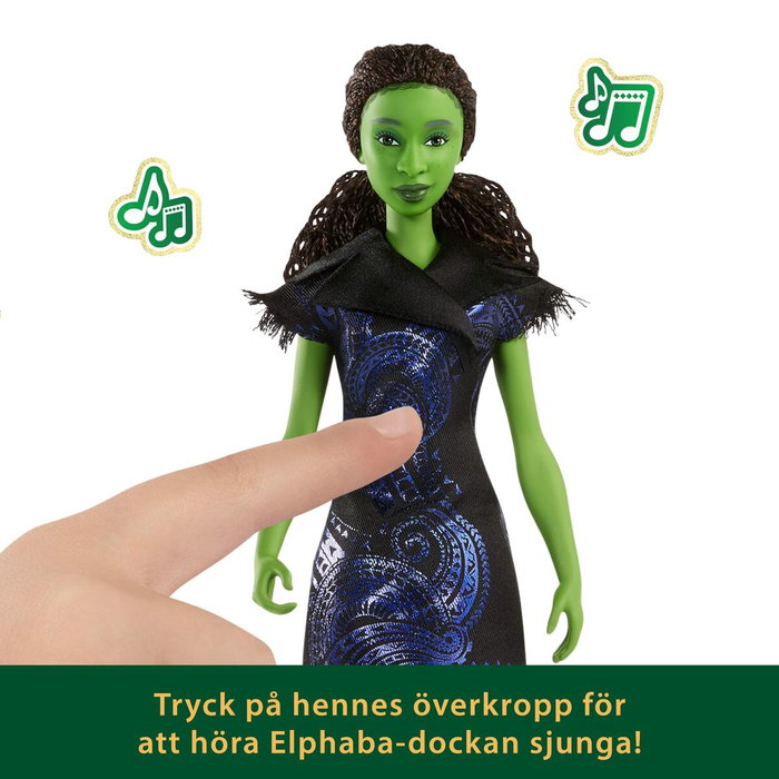 MATTEL Muñeca cantarina Elphaba de Wicked