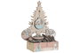 DKD Home Decor Decoracion Colgante Navidad Fantasia Rosa Verde Menta Madera 11.5 x 32 x 17 cm (24 Unidades)