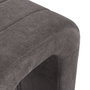 Versa Taburete Tapizado Gris Oscuro 38x45 cm Metal Terciopelo