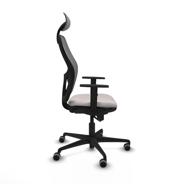 PIQUERAS Y CRESPO Silla de oficina Jorquera, mecanismo Sincro, Blanco y Gris PIQUERAS Y CRESPO Silla de oficina Jorquera, mecanismo Sincro, Blanco y Gris