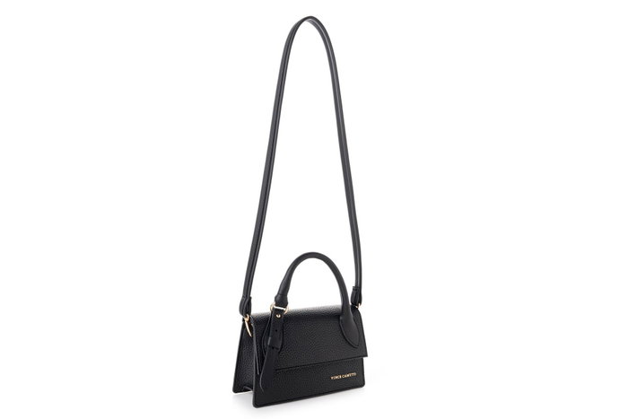 Vince Camuto Parma - Black Bolso de mano de Piel de Vinilo Negro