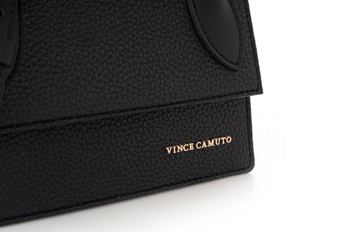 Vince Camuto Parma - Black Bolso de mano de Piel de Vinilo Negro