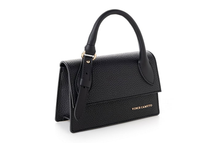 Vince Camuto Parma - Black Bolso de mano de Piel de Vinilo Negro