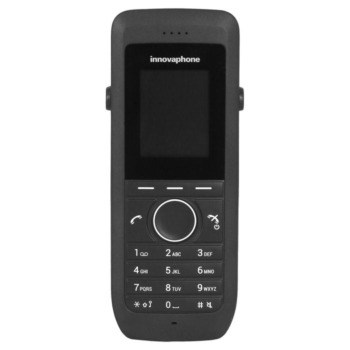 Innovaphone IP64 DECT Mobiltelefon Negro - Teléfono inalámbrico DECT con pantalla TFT de 4.57 cm (1.8"), 128 x 160 píxeles, 262144 colores, batería de litio