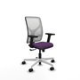 PIQUERAS Y CRESPO Silla de oficina Motilla con mecanismo Sincro, Morado y Blanco