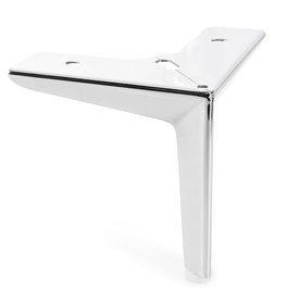 Q&Q Pata Metálica Clayton 125x125 H120 Cromo Sofá Mueble Acabado Cromo