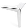 Q&Q Pata Metálica Clayton 125x125 H120 Cromo Sofá Mueble Acabado Cromo