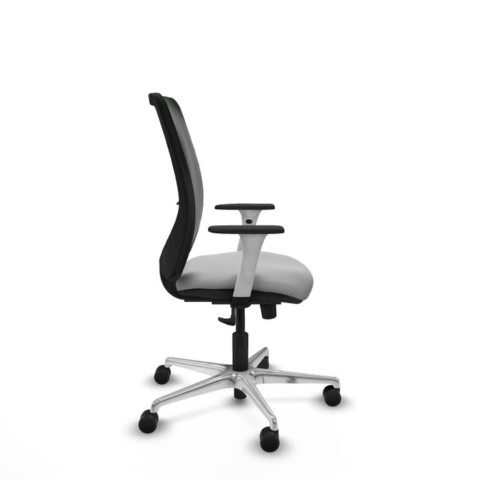 PIQUERAS Y CRESPO Silla de oficina Zulema Gris claro y Negro