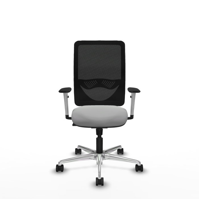 PIQUERAS Y CRESPO Silla de oficina Zulema Gris claro y Negro