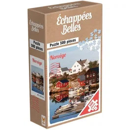 Topi Games Rompecabezas Hermosas escapadas de Noruega - 500 piezas - Mayores de 7 años