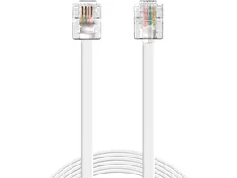 Sandberg Cable telefónico RJ11 a RJ11 de 5 metros - Blanco