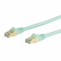 StarTech.com Cable de Red Ethernet Cat6a STP de 10m Aguamarina
