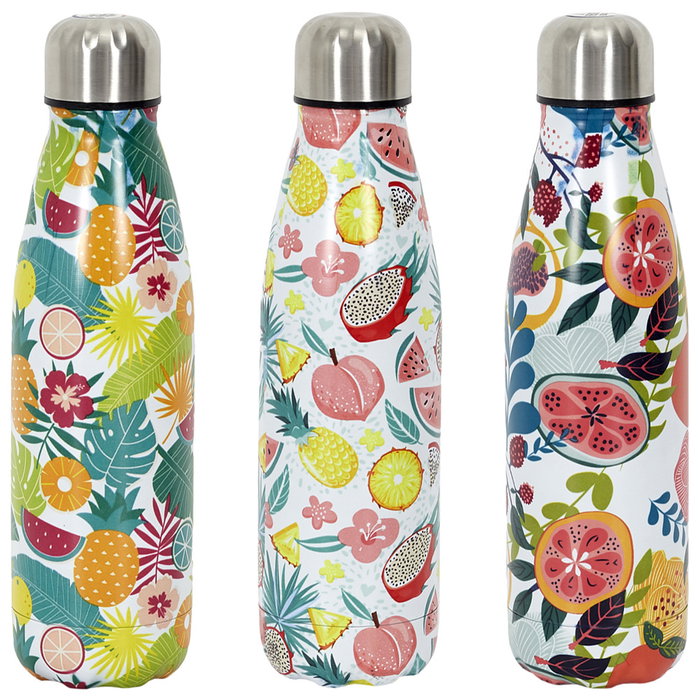 Cook Concept Termo Botella 500 Ml Acero Inoxidable Doble Pared Tapa Hermética Conserva Frío 18h Caliente 6h