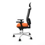 PIQUERAS Y CRESPO Silla de oficina Horna Naranja y Gris