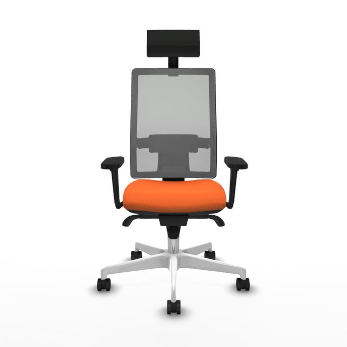 PIQUERAS Y CRESPO Silla de oficina Horna Naranja y Gris PIQUERAS Y CRESPO Silla de oficina Horna Naranja y Gris