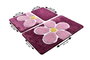 Mijölnir Juego de Alfombras de Baño Acrílicas Morado Antideslizante Lujo y Comodidad Suavidad y Calidez Higiénico y Fácil de Limpiar 1450 gr/m²