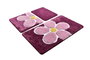 Mijölnir Juego de Alfombras de Baño Acrílicas Morado Antideslizante Lujo y Comodidad Suavidad y Calidez Higiénico y Fácil de Limpiar 1450 gr/m²