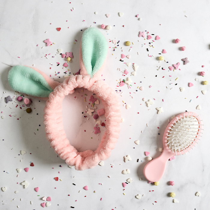 The Concept Factory Diadema Y Cepillo Pelo Kawaii Colección Poliéster