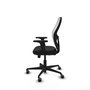 PIQUERAS Y CRESPO Silla de oficina Jorquera con mecanismo Sincro/Traslack, Negro y Blanco