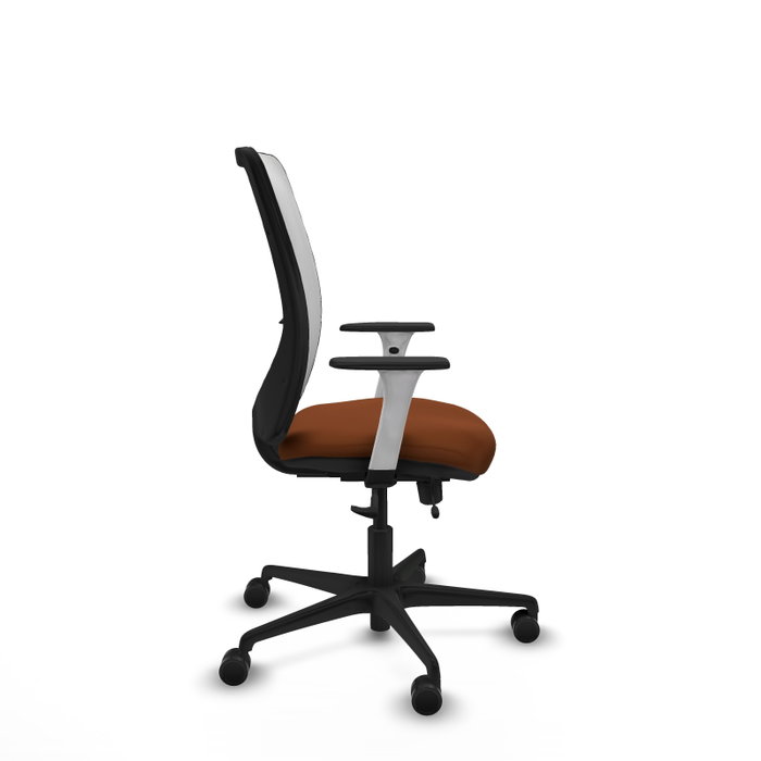 PIQUERAS Y CRESPO Silla de oficina Zulema con mecanismo Sincro/Traslack, Marrón y Blanco PIQUERAS Y CRESPO Silla de oficina Zulema con mecanismo Sincro/Traslack, Marrón y Blanco