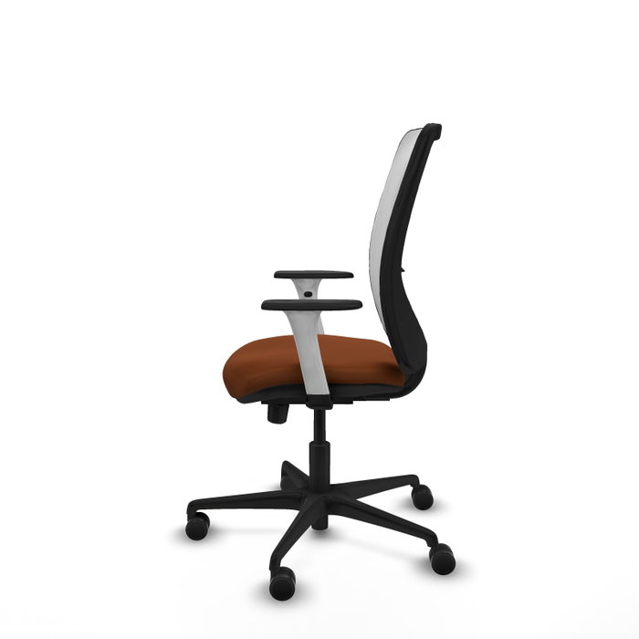 PIQUERAS Y CRESPO Silla de oficina Zulema con mecanismo Sincro/Traslack, Marrón y Blanco PIQUERAS Y CRESPO Silla de oficina Zulema con mecanismo Sincro/Traslack, Marrón y Blanco