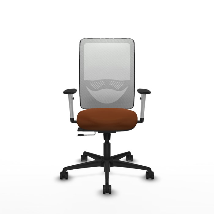 PIQUERAS Y CRESPO Silla de oficina Zulema con mecanismo Sincro/Traslack, Marrón y Blanco PIQUERAS Y CRESPO Silla de oficina Zulema con mecanismo Sincro/Traslack, Marrón y Blanco