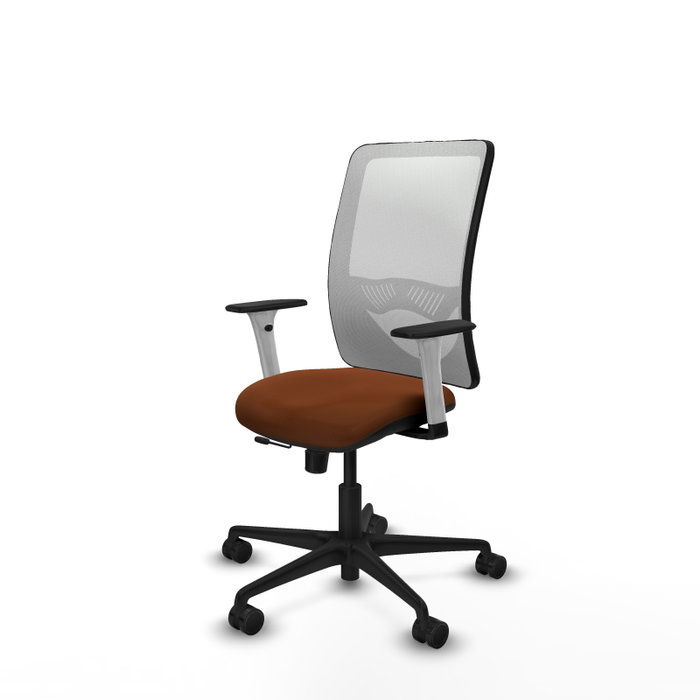 PIQUERAS Y CRESPO Silla de oficina Zulema con mecanismo Sincro/Traslack, Marrón y Blanco PIQUERAS Y CRESPO Silla de oficina Zulema con mecanismo Sincro/Traslack, Marrón y Blanco