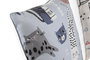 DKD Home Decor Cojin Multicolor Gatos Poliester Microfibra 10 x 40 x 40 cm (4 Unidades)