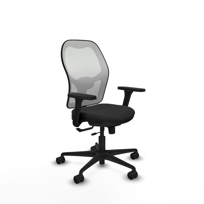 PIQUERAS Y CRESPO Silla de oficina Jorquera con mecanismo Sincro/Traslack, Negro y Blanco PIQUERAS Y CRESPO Silla de oficina Jorquera con mecanismo Sincro/Traslack, Negro y Blanco