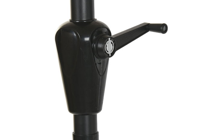 DKD Home Decor Parasol de Terraza y Jardín Arena/Negro 280x280x250 cm UV 50+ Reclinable